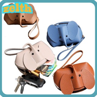 Zelth กระเป๋าสตางค์ กระเป๋าคลัทช์ กระเป๋าใส่เหรียญ กระเป๋าถือ กระเป๋าเก็บลิปสติก ลายช้าง