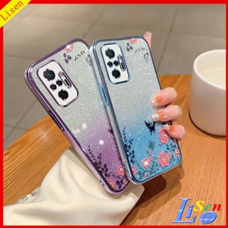 เคส Redmi note 10 pro HYB ดอกไม้ ผีเสื้อ เคสโทรศัพท์ ป้องกัน