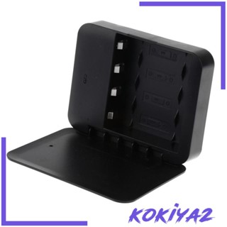 [Kokiya2] ที่ชาร์จฉุกเฉิน แบตเตอรี่ AA USB แบบพกพา สีดํา สําหรับโทรศัพท์มือถือ MP3 4 ชิ้น