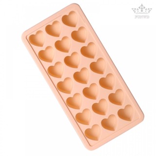 【FUNWD】Silicone Mold Heart Ice Tray Silicone 27 * 13 * 3cm Creative Silicone Box