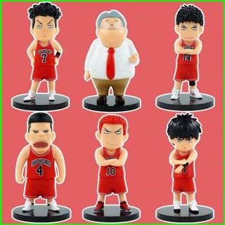 Yb2 โมเดลฟิกเกอร์ SLAM DUNK Q Version Sakuragi Kaede Ryota Hisashi BY2 6 ชิ้น