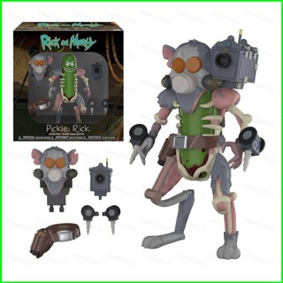 Yb2 โมเดลตุ๊กตาฟิกเกอร์ Rick and Morty Pickle Rick ของเล่น ของสะสม สําหรับเด็ก ตกแต่งบ้าน BY2