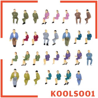 [Koolsoo1] โมเดลฟิกเกอร์คน สเกล 1:50 สําหรับโมเดลรถไฟ ฉากไดโอราม่า diy 50 ชิ้น