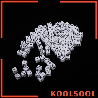[Koolsoo1] ลูกเต๋าหกด้าน D6 5 มม. สําหรับเล่นเกม RPG 100 ชิ้น