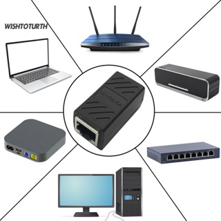 ☼Wt อะแดปเตอร์เชื่อมต่อเครือข่ายอีเธอร์เน็ต RJ45 LAN พอร์ตคู่ ขนาดเล็ก สําหรับเราเตอร์