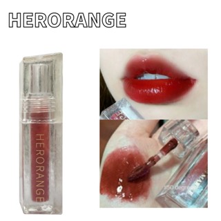 Herorange~shuiguang ลิปสติก ลิปกลอส เคลือบริมฝีปาก กันน้ํา ให้ความชุ่มชื้น ติดทนนาน สําหรับนักเรียน