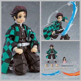 โมเดลฟิกเกอร์ อนิเมะ Demon Slayer Figma Tanjiro Kamado Tanjiro ขยับได้ เปลี่ยนหน้าได้ สําหรับตกแต่ง