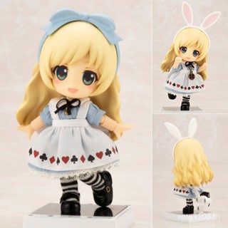 โมเดลตุ๊กตาฟิกเกอร์ Nendoroid Sleepwalking in Wonderland Alice Real Clothing Alice Rabbit Ear ขยับได้