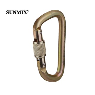 [ 40kn D Shape Carabiner สกรูล็อค สําหรับปีนเขา แกะสลัก