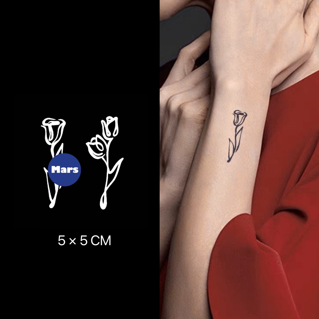 【Mars Tattoo】ใหม่ สติกเกอร์รอยสักชั่วคราว กึ่งถาวร 2 สัปดาห์ ติดทนนาน MNF169