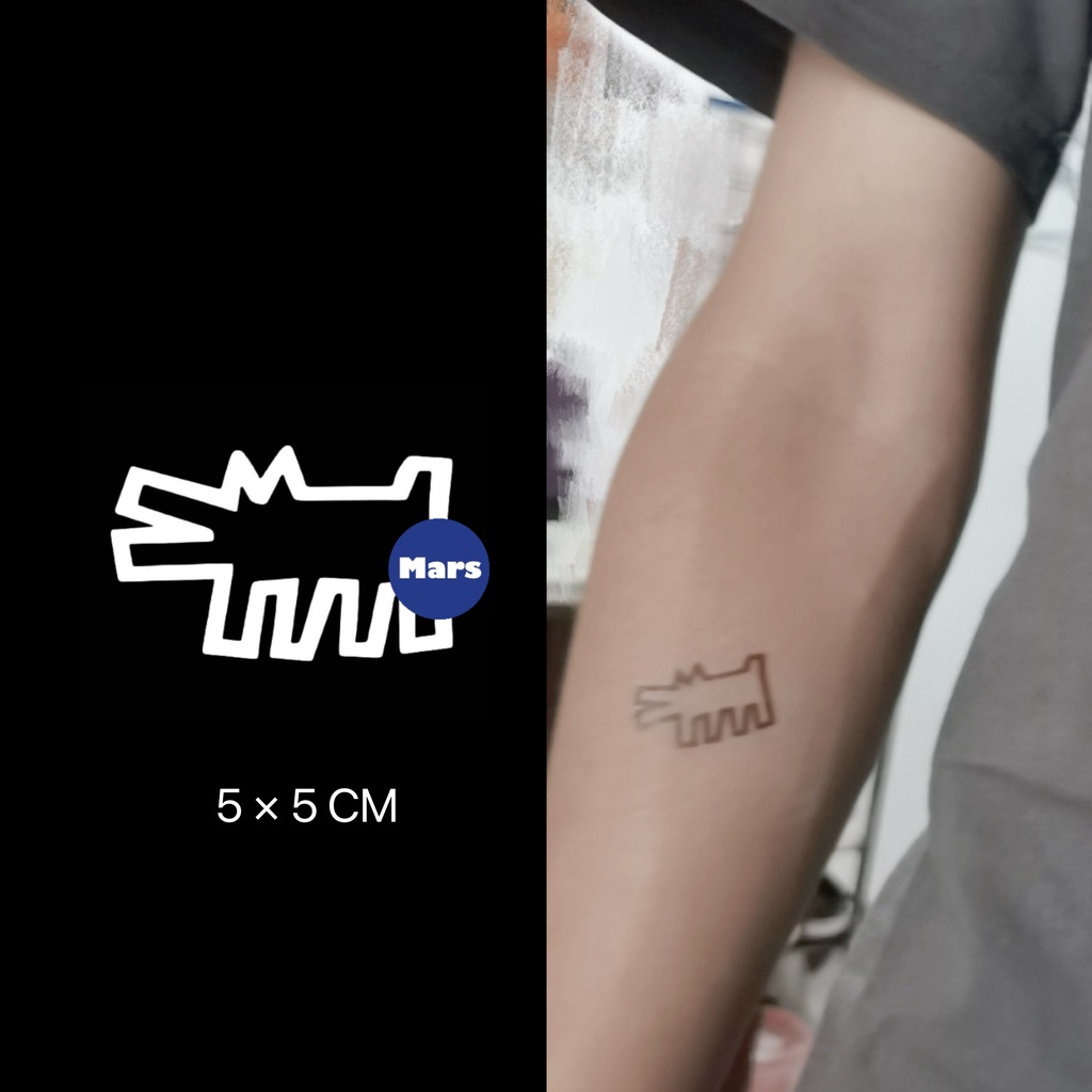 【Mars Tattoo】ใหม่ สติกเกอร์รอยสักชั่วคราว กึ่งถาวร 2 สัปดาห์ ติดทนนาน MNF184