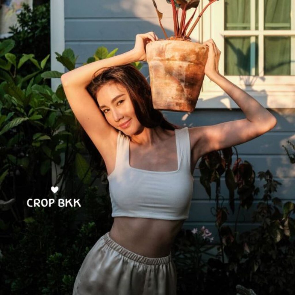 🌼PH Crop Top🌼 เสื้อกล้ามครอป เย็บ2ชั้นอย่างดี เนื้อผ้าใส่สบาย ทรงเข้ารูปผ้ายืดอย่างดี - รูปที่ 3