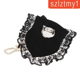 [szlztmy1] เข็มกลัดผ้าลูกไม้ สไตล์อังกฤษย้อนยุค