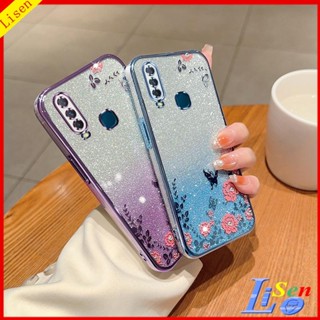 เคส Vivo Y15 Y12 Y17 Y11 U10 ดอกไม้ ผีเสื้อ เคสโทรศัพท์ ป้องกัน HYB ดอกไม้ ผีเสื้อ เคสโทรศัพท์ ป้องกัน