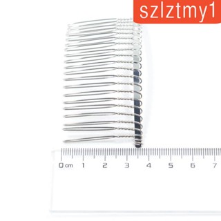 [szlztmy1] กิ๊บติดผมโลหะ สีเงิน สําหรับเจ้าสาว DIY 10 ชิ้น Silver2