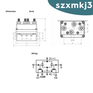 [Szxmkj3] สวิตช์รีเลย์โซลินอยด์ 12V 500A 4WD แบบเปลี่ยน สําหรับรถบรรทุก ATV 12000lbs SUV 4x4