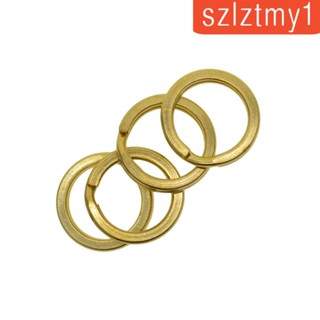 [szlztmy1] ห่วงพวงกุญแจ ทองเหลือง แฮนด์เมด 15 มม. DIY 20 ชิ้น