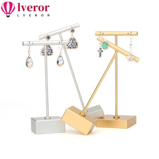 Lveror ชั้นวางต่างหู รูปตัว T อลูมิเนียมอัลลอยด์