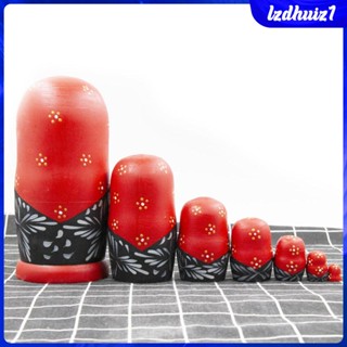 [Lzdhuiz1] ของเล่นตุ๊กตาไม้รัสเซีย Matryoshka 7 ชิ้น