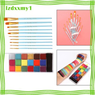 [ พาเลตต์แต่งหน้า 20 สี พร้อมแปรงแต่งหน้า 10 ชิ้น สําหรับเด็ก