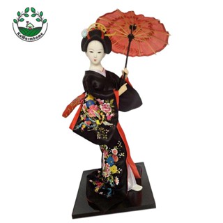 [Whcart] ฟิกเกอร์เรซิ่น รูปตุ๊กตาญี่ปุ่น Geisha ขนาด 12 นิ้ว สําหรับตกแต่งสํานักงาน บาร์