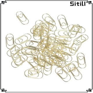 [ขาตั้ง] คลิปหนีบกระดาษ 100 ชิ้น, หัวใจน้อย, คลิปกระดาษ สําหรับโรงเรียนและส่วนตัว (20 มม.) เครื่องเขียนนักเรียนเด็ก