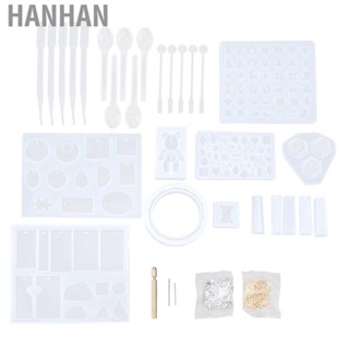 Hanhan Jewelry Mold Tools DIY Earrings Necklaces Pendants Art Craft Casting Set