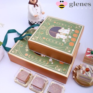 Glenes กล่องของขวัญขนมไหว้พระจันทร์ ไข่แดง แฮนด์เมด อเนกประสงค์ DIY 5 ชิ้น ต่อชุด