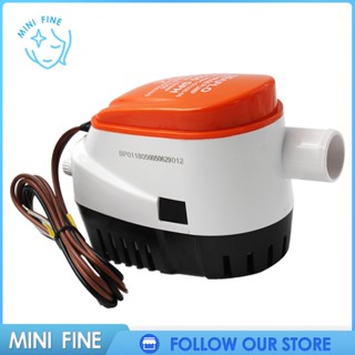 [ ใหม่ เครื่องปั๊มน้ําลอยน้ําอัตโนมัติ 12V 1100GPH สีส้ม สําหรับเรือยอร์ช
