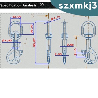 [Szxmkj3] คลิปสลักเกลียว สเตนเลส 316 สําหรับดําน้ํา