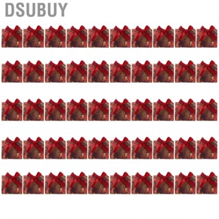 Dsubuy 50 Pcs Wedding Boxes Ins Style Favor W/Burgundy Ribbon For Weddin HG