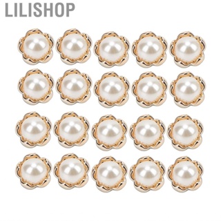 Lilishop 20pcs Pearl Buttons Flower Shape Vintage For Sewing Craft Clothes Decor