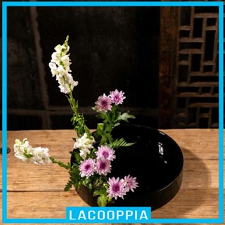 [ Ikebana ถาดกระถางดอกไม้ ทรงกลม สไตล์ญี่ปุ่น