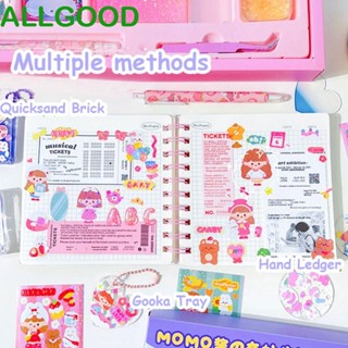 Allgoods Goo ชุดสติกเกอร์การ์ด ลายการ์ตูน Gooka ไล่โทนสี สําหรับตกแต่ง