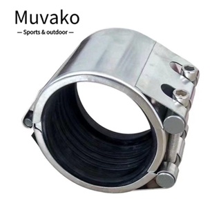 Muvako อะแดปเตอร์ท่อน้ํา สเตนเลส สีเงิน เชื่อมต่อเร็ว ติดตั้งง่าย