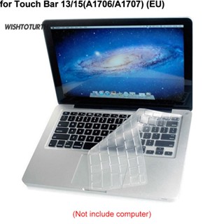 ☼Wt ฟิล์มซิลิโคนใส ป้องกันคีย์บอร์ด สําหรับ MacBook Air 13 นิ้ว Pro 15 นิ้ว