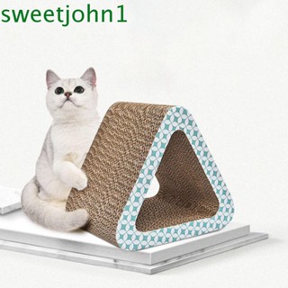 Sweetjohn ของเล่นกระดาษลูกฟูก กันรอยขีดข่วน พร้อมลูกบอล สําหรับแมว