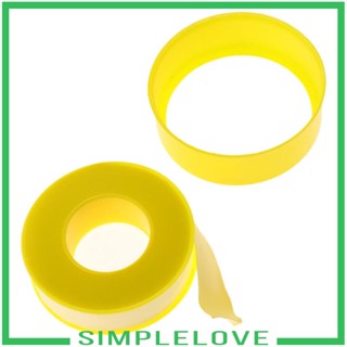 [Simple] เทปเกลียว PTFE พรีเมี่ยม (ยาว 12 ม. 39.37 ฟุต หนา 1.2 มม.) สีเหลือง 5 ชิ้น