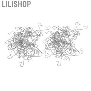 Lilishop 100pcs S Hooks Multifunctional Shaped Metal Hanging For Small Items