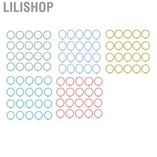 Lilishop Loose Leaf Binder Rings  Round Hole Multiple Colors Multifunction for Home Office Classroom