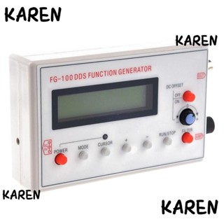 Karen เครื่องกําเนิดสัญญาณ 1Hz-500KHz FG-100 DDS หน้าจอ LCD ทรงสามเหลี่ยม