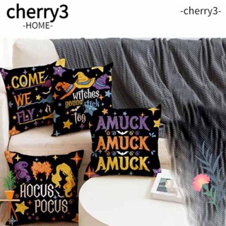 Cherry3 ปลอกหมอน พิมพ์ลายตัวอักษร 45*45 ซม. สําหรับตกแต่งห้องนอน ห้องนั่งเล่น ปาร์ตี้ฮาโลวีน