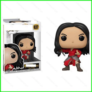 โมเดลฟิกเกอร์ อนิเมะ FUNKO POP MULAN Action Figure Warrior ของเล่น ของสะสม สําหรับตกแต่งบ้าน