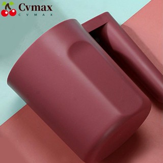 Cvmax ที่วางแปรงสีฟัน พลาสติก พร้อมช่องระบายน้ํา ความจุขนาดใหญ่ สีชมพู สําหรับห้องน้ํา