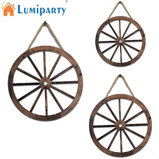 Lumiparty ล้อไม้ สไตล์วินเทจ 3 ขนาด สําหรับแขวนตกแต่งผนังบ้าน บาร์ 3 ชิ้น