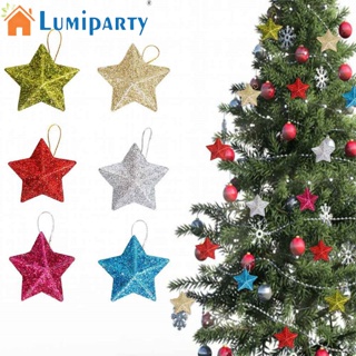 Lumiparty จี้รูปดาว 6 ชิ้น พร้อมด้ายแขวน สําหรับตกแต่งต้นคริสต์มาส Diy