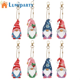 Lumiparty จี้พวงกุญแจเพชร รูปคนแคระ 5d สําหรับแขวนกระเป๋า ของขวัญวันเกิด 8 ชิ้น