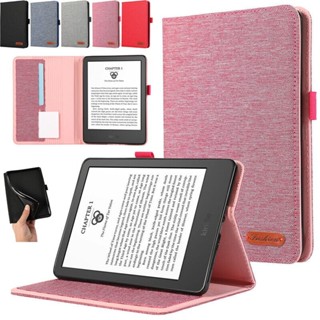 เคสหนัง พร้อมช่องใส่บัตร สําหรับ Amazon Kindle Paperwhite 11th Gen 2021 6.8 นิ้ว