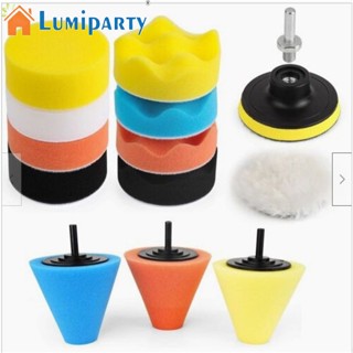 Lumiparty ชุดแผ่นโฟมฟองน้ํา ทรงกรวย 3 นิ้ว งอได้ ใช้ซ้ําได้ สําหรับขัดล้อรถยนต์