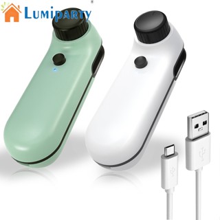 Lumiparty เครื่องซีลถุงสูญญากาศ ขนาดเล็ก แบบพกพา ชาร์จ Usb สําหรับถนอมอาหาร 2 ชิ้น